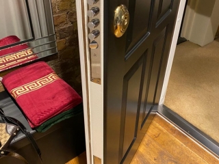 Replica design security level 3 flat front door installed in Wapping.