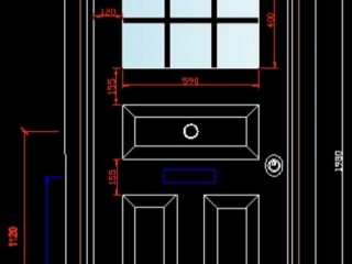 Bespoke security door technical design drawings before production.