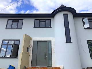 New built house with bespoke design security doors fitted in HA7.