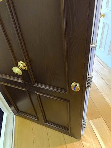 opened security doors