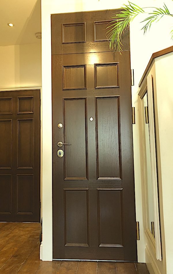Made to measure and bespoke security door installed in SW3.
