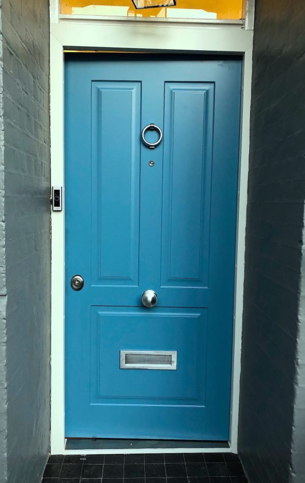 Three panel design security door installed in Fulham SW6.