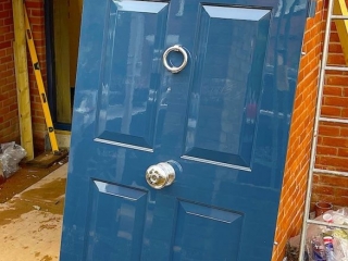 high gloss security doors