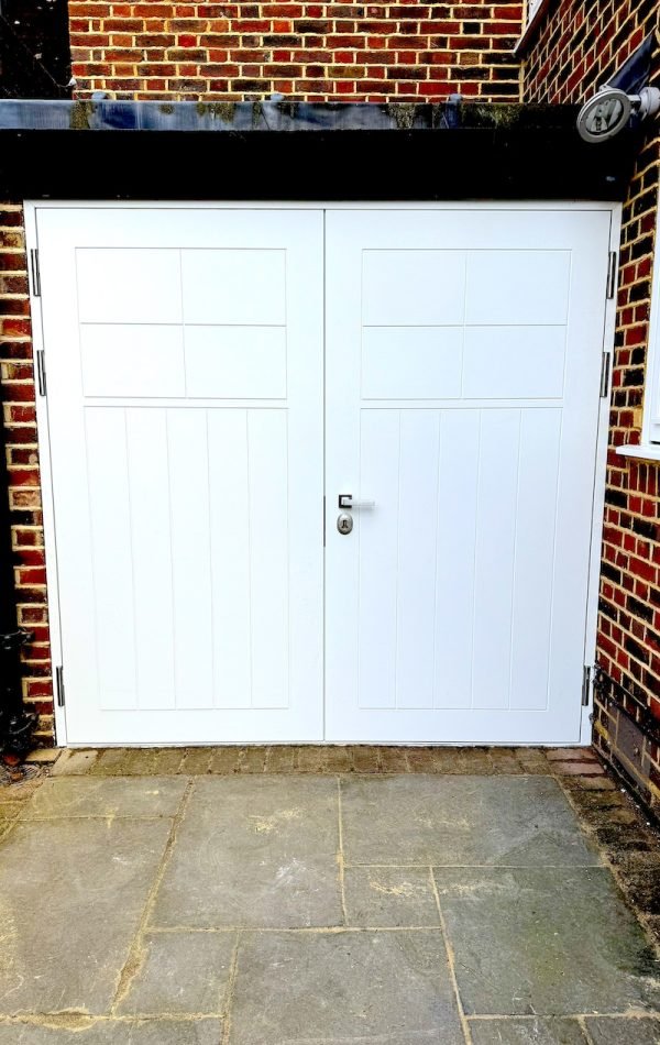 Double leaf security garage doors installed in Wembley.