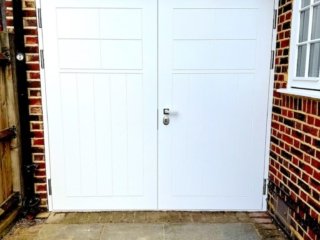 High security garage doors installed.