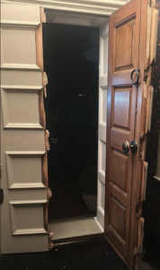 burglared door
