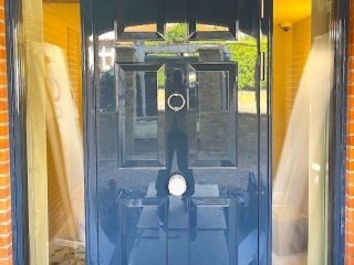 High gloss security doors