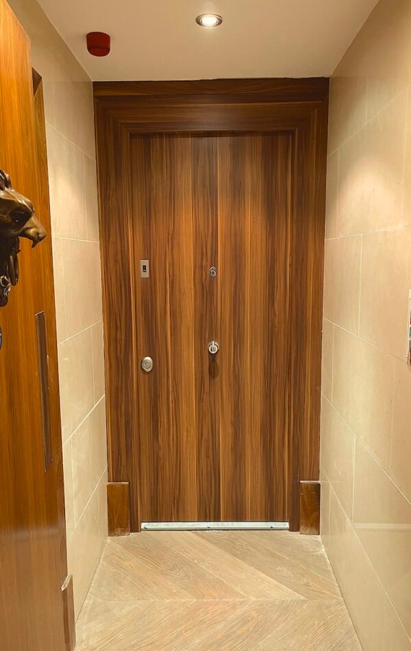 Bullet proof door with 120 min fire resistance installed in London.