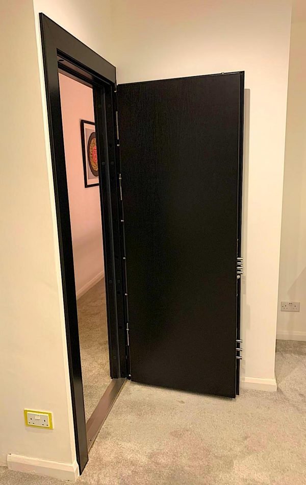 Panic room door with semi auto for faster locking installed in Barking.
