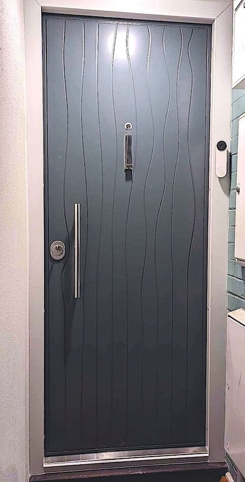 Custom design security door in RC3 security level in Wandsworth.