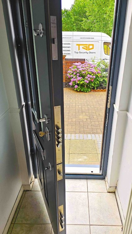Best security doors rated RC3 security door installed in Tower Hamlets.