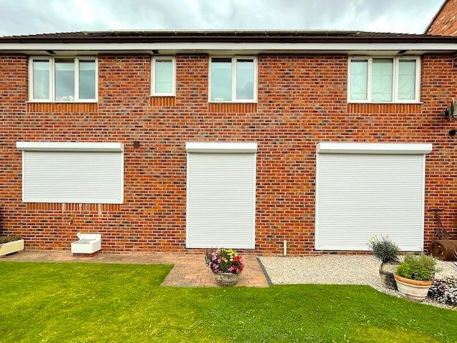 Best security shutters installed in a private house in UK.