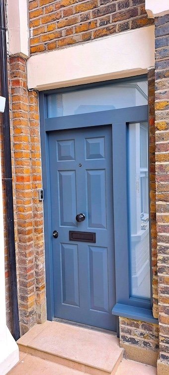 High security door with a side and top panels installed in W2 Notting Hill.