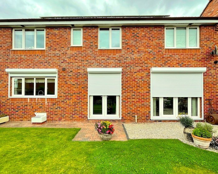 Best quality high security shutters in white colour.