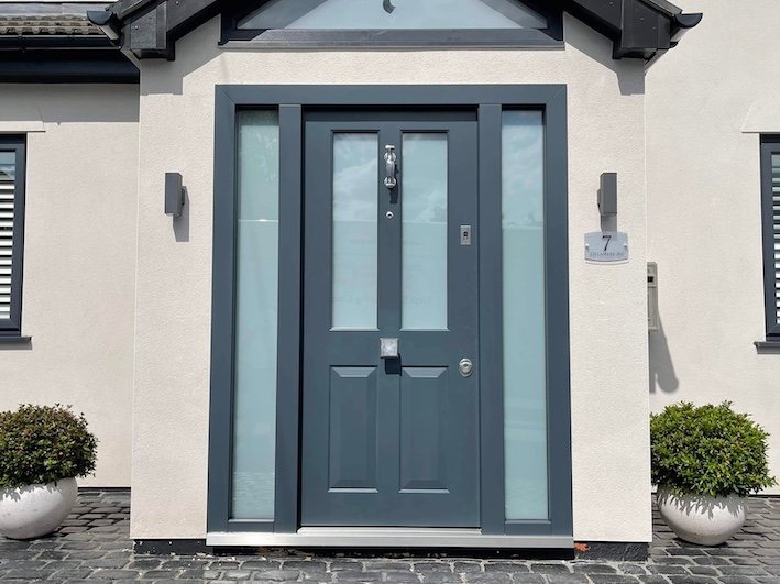 Steel-Security-Door-Fingerprint.jpg Steel security door with a motorised lock and fingerprint scanner installed in Chigwell.